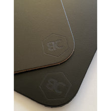 Load image into Gallery viewer, BLCK / CDR. Leather Mousepad Black
