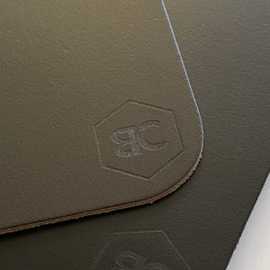 BLCK /CDR. Leather Mousepad Brown
